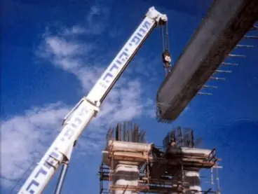 Lifting beams for the train bridge from Ben Gurion National Airport