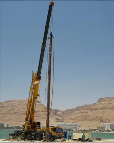 Drilling in the Dead sea